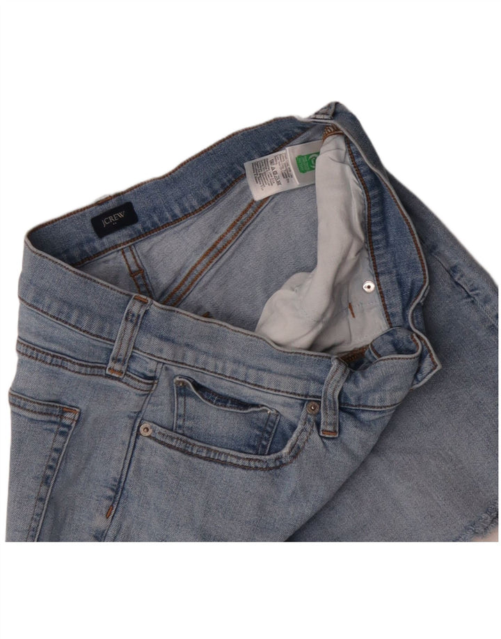 J. CREW Shorts jeans feminino W32 grande algodão azul