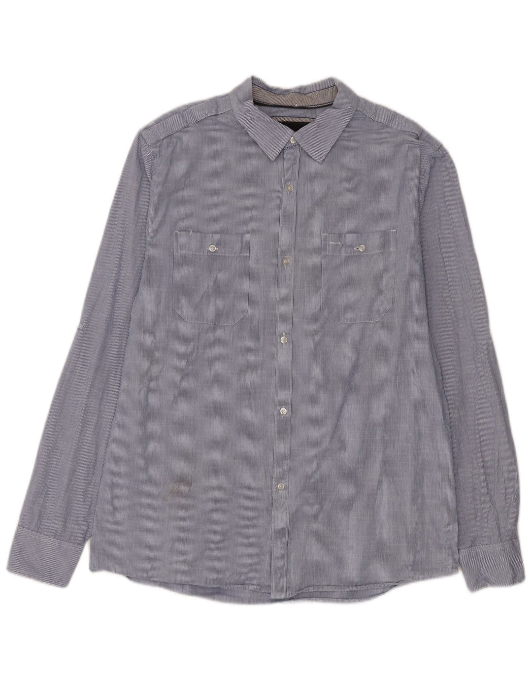 Camisa gráfica masculina Billabong grande algodão listrado azul