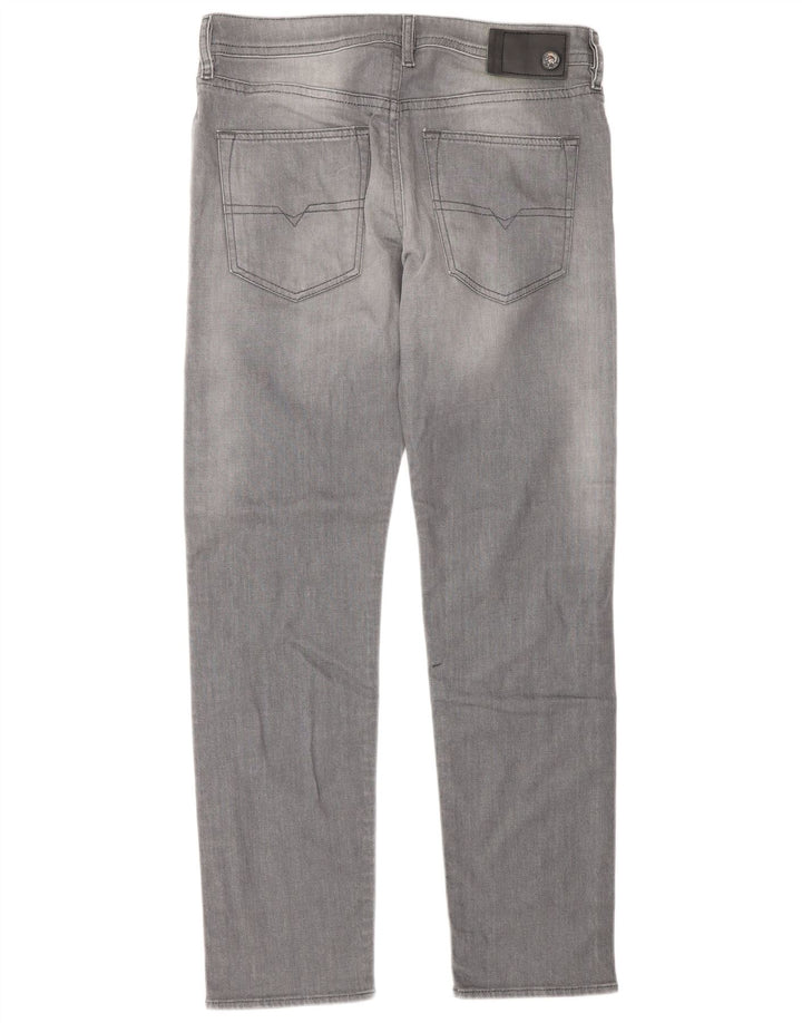 Jeans retos masculinos Diesel W30 L30 algodão cinza