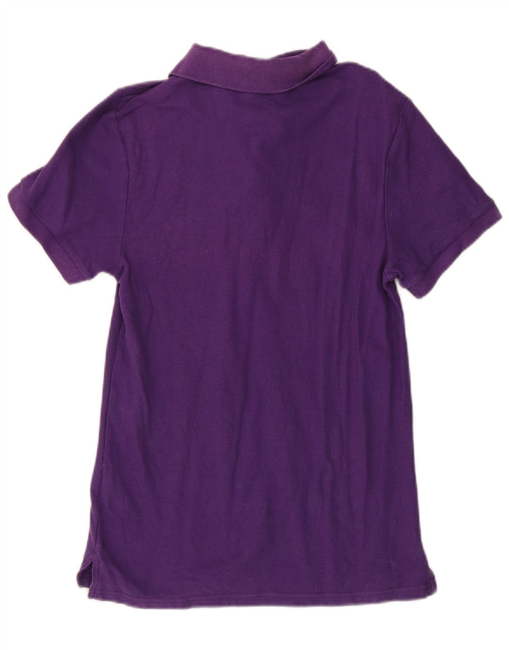 Camisa polo masculina NIKE pequena roxa algodão