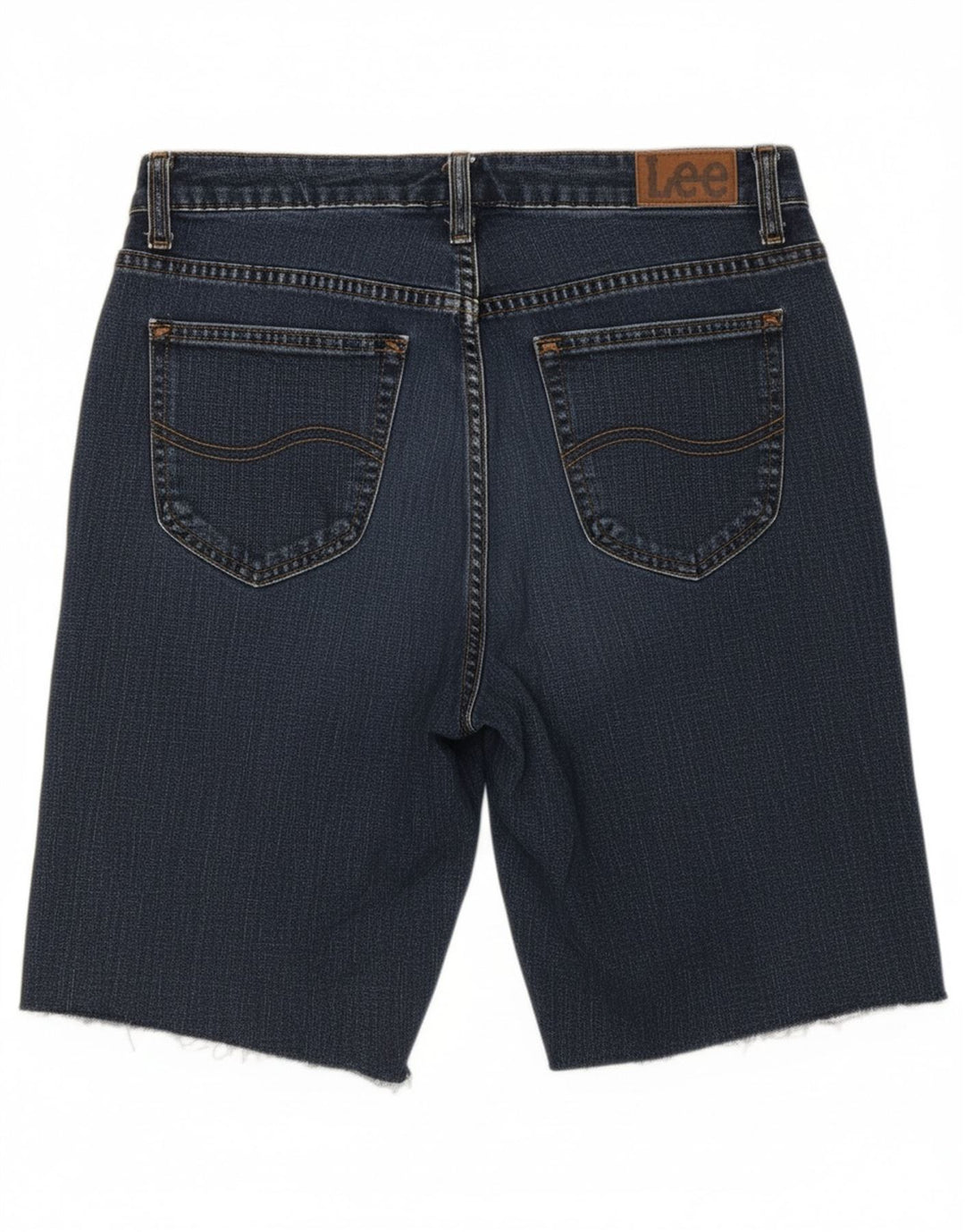 Shorts jeans feminino LEE EUA 10 grande W30 algodão azul