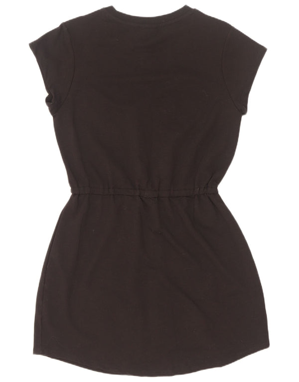 Fila Vestido Feminino Gráfico Básico UK 14 Médio Algodão Preto