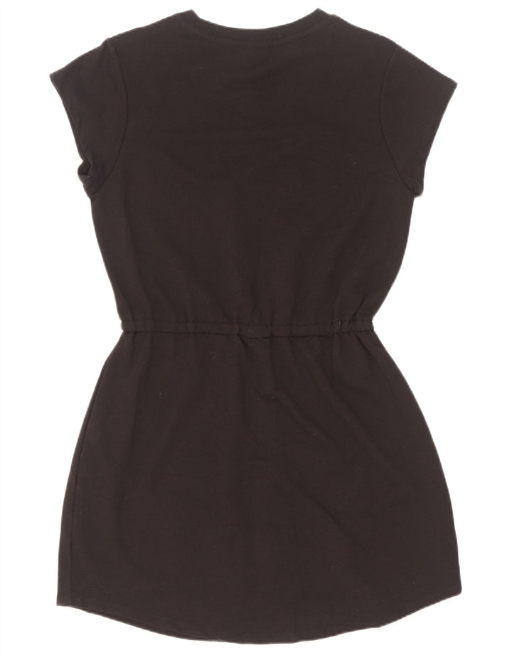 Fila Vestido Feminino Gráfico Básico UK 14 Médio Algodão Preto