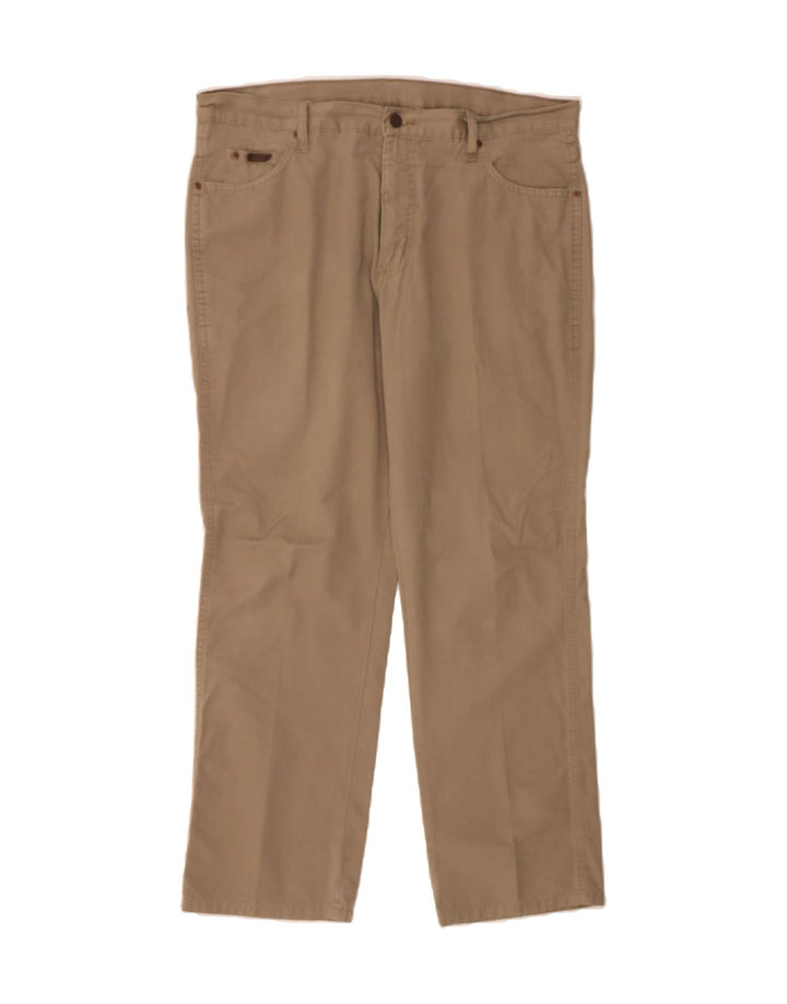 WRANGLER Mens Texas Straight Casual Trousers W36 L30  Beige Cotton Classic Vintage Wrangler and Second-Hand Wrangler from Messina Hembry 