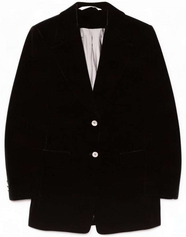 St. Jaqueta blazer feminina de 2 botões Bernard UK 14 grande poliéster preto