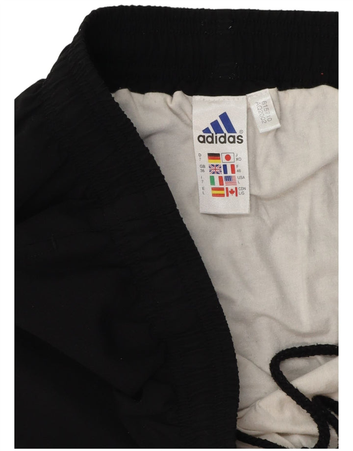 Shorts esportivos masculinos Adidas grandes esportivos pretos de poliéster