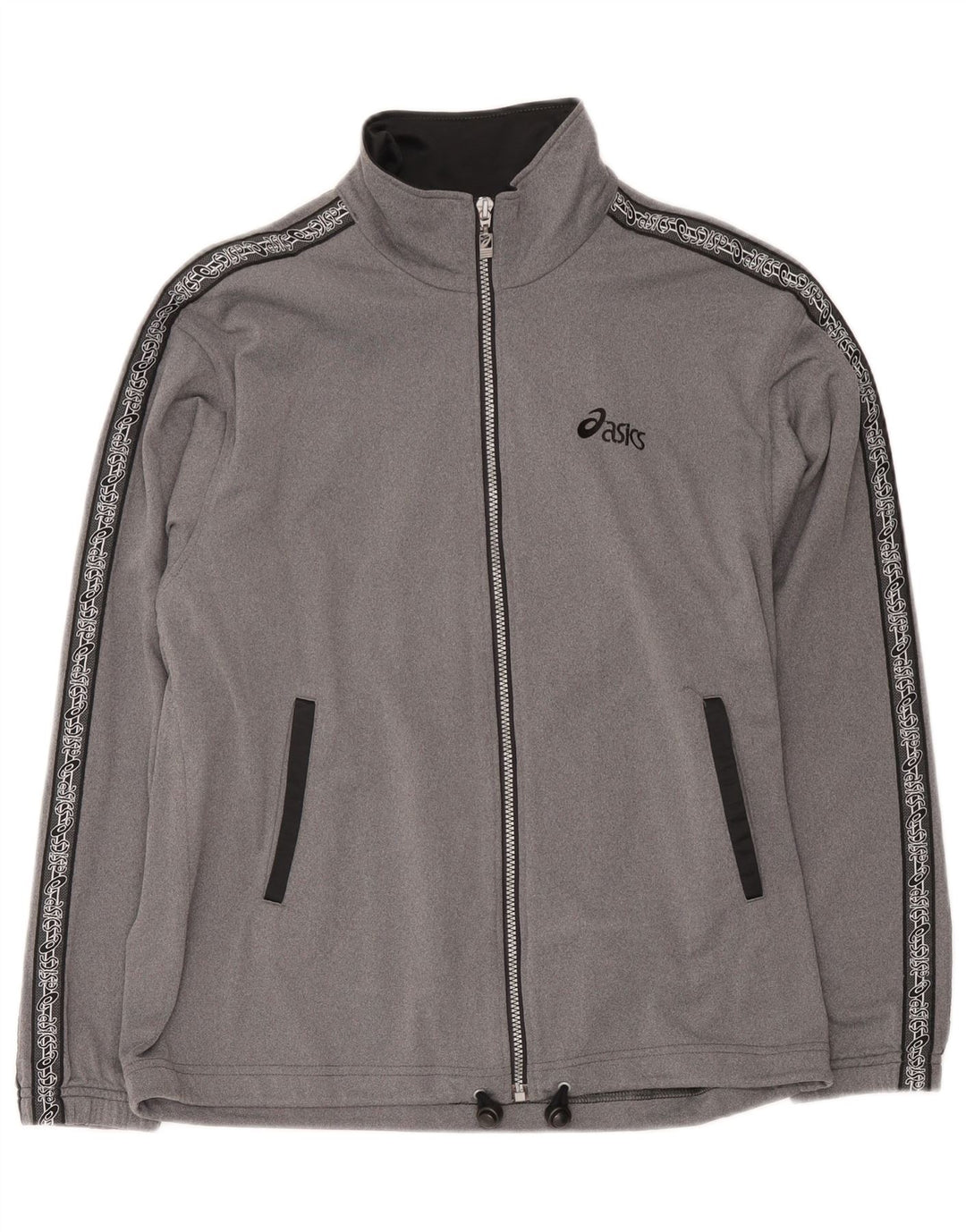 Jaqueta Asics Masculina Graphic Tracksuit Top Pequena Cinza