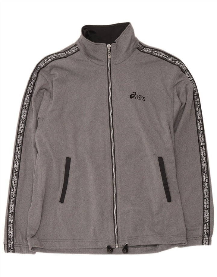 Jaqueta Asics Masculina Graphic Tracksuit Top Pequena Cinza