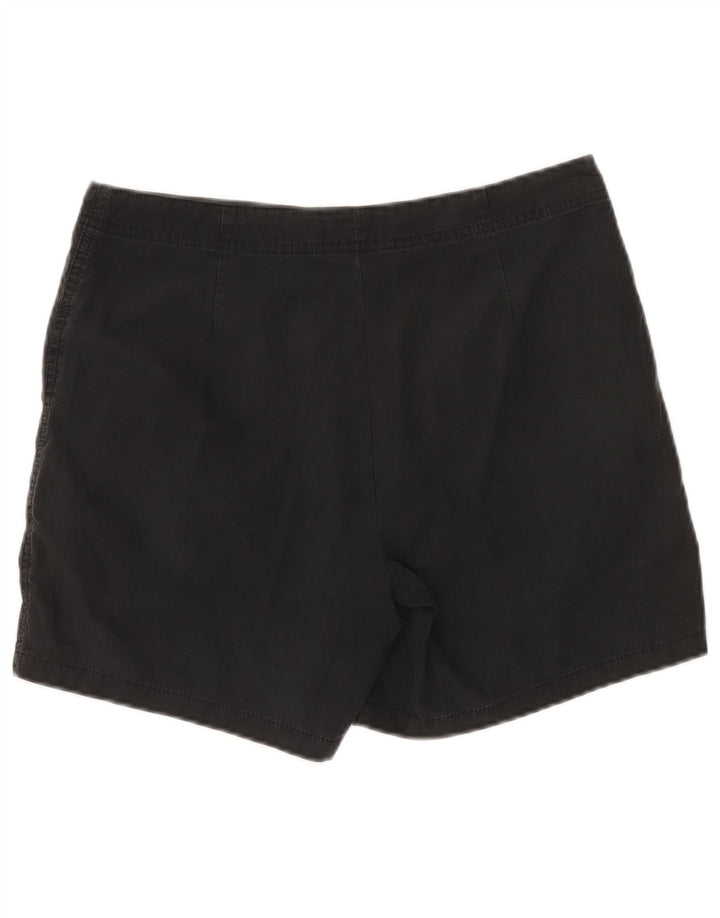 Shorts chino feminino Marks & Spencer UK 12 médio W32 algodão preto