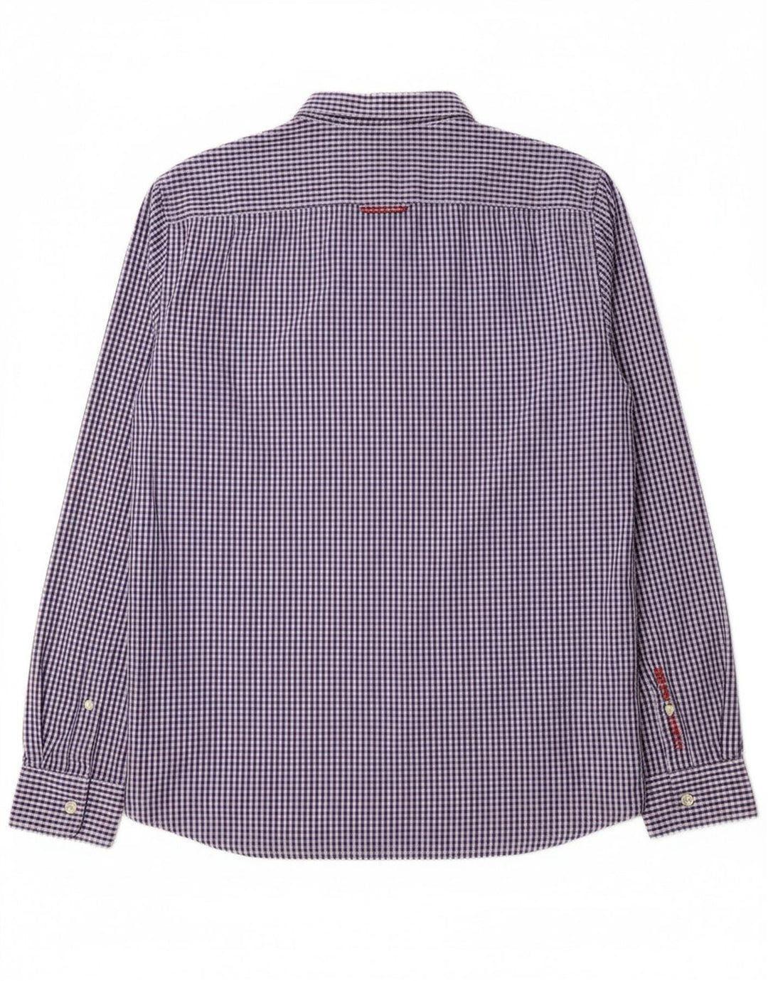 Camisa masculina SUPERDRY grande algodão guingão azul