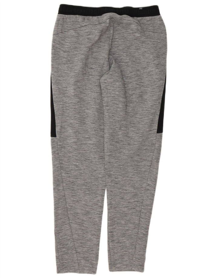 Calça de treino masculina PUMA cinza médio algodão colorblock