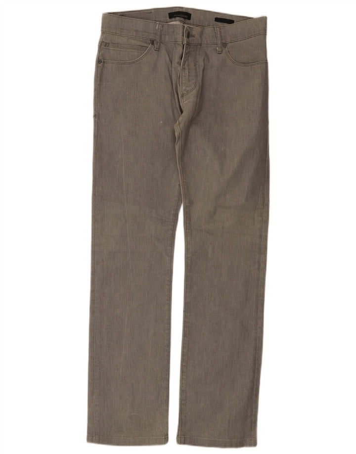 Zara Mens Straight Jeans EU 42 Grande W32 L32 Cinza