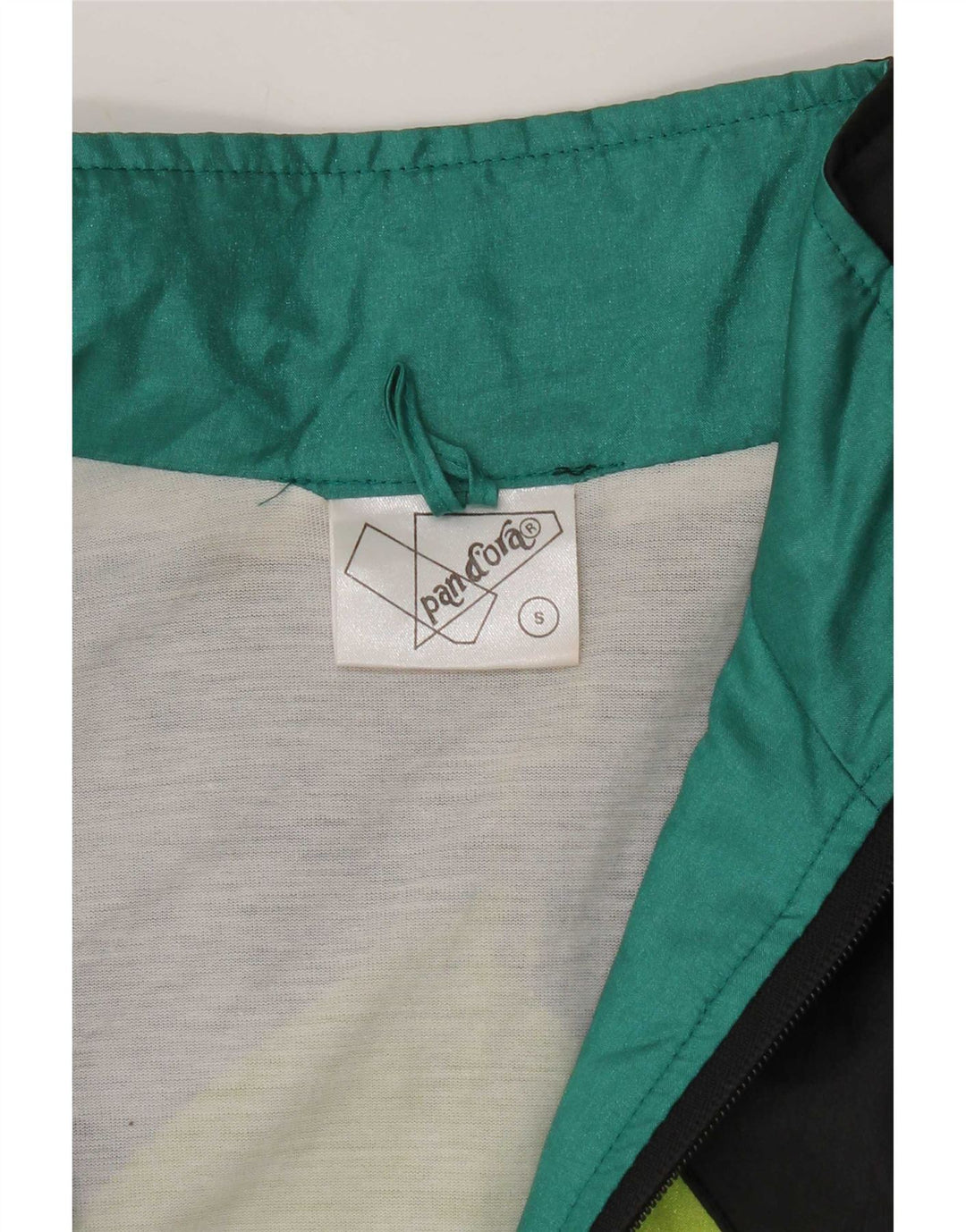 Pandora Mens Treino Top Jacket Pequeno Poliéster Colorblock Preto