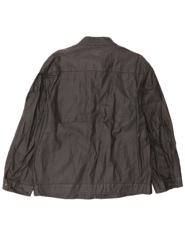 Jaqueta bomber masculina Calvin Klein Jeans UK 44 2XL algodão cinza