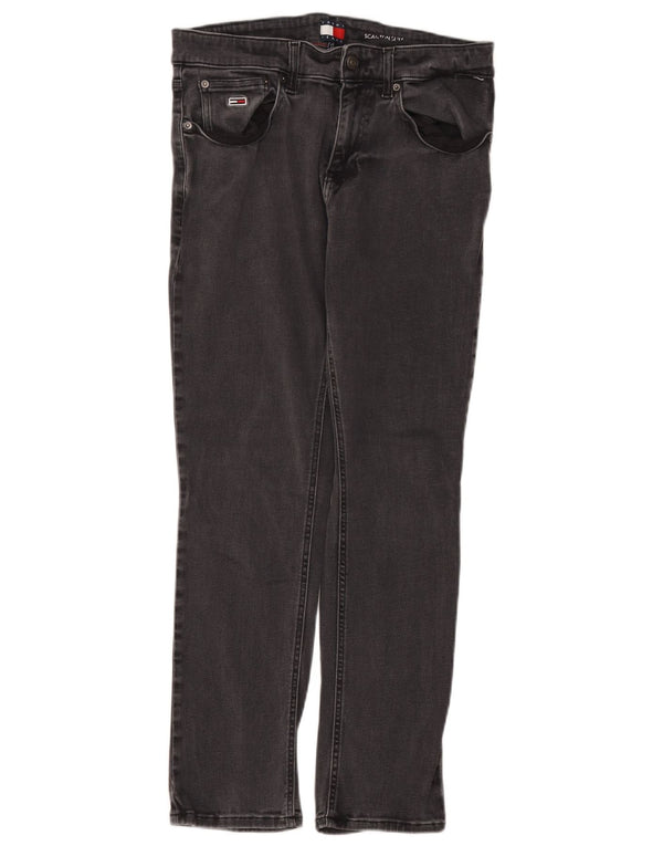 Tommy Hilfiger Masculino Scanton Slim Slim Jeans W32 L30 Cinza Algodão