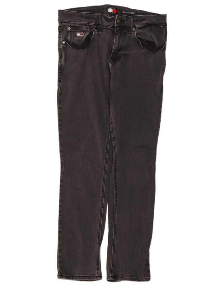 Tommy Hilfiger Masculino Scanton Slim Slim Jeans W32 L30 Cinza Algodão