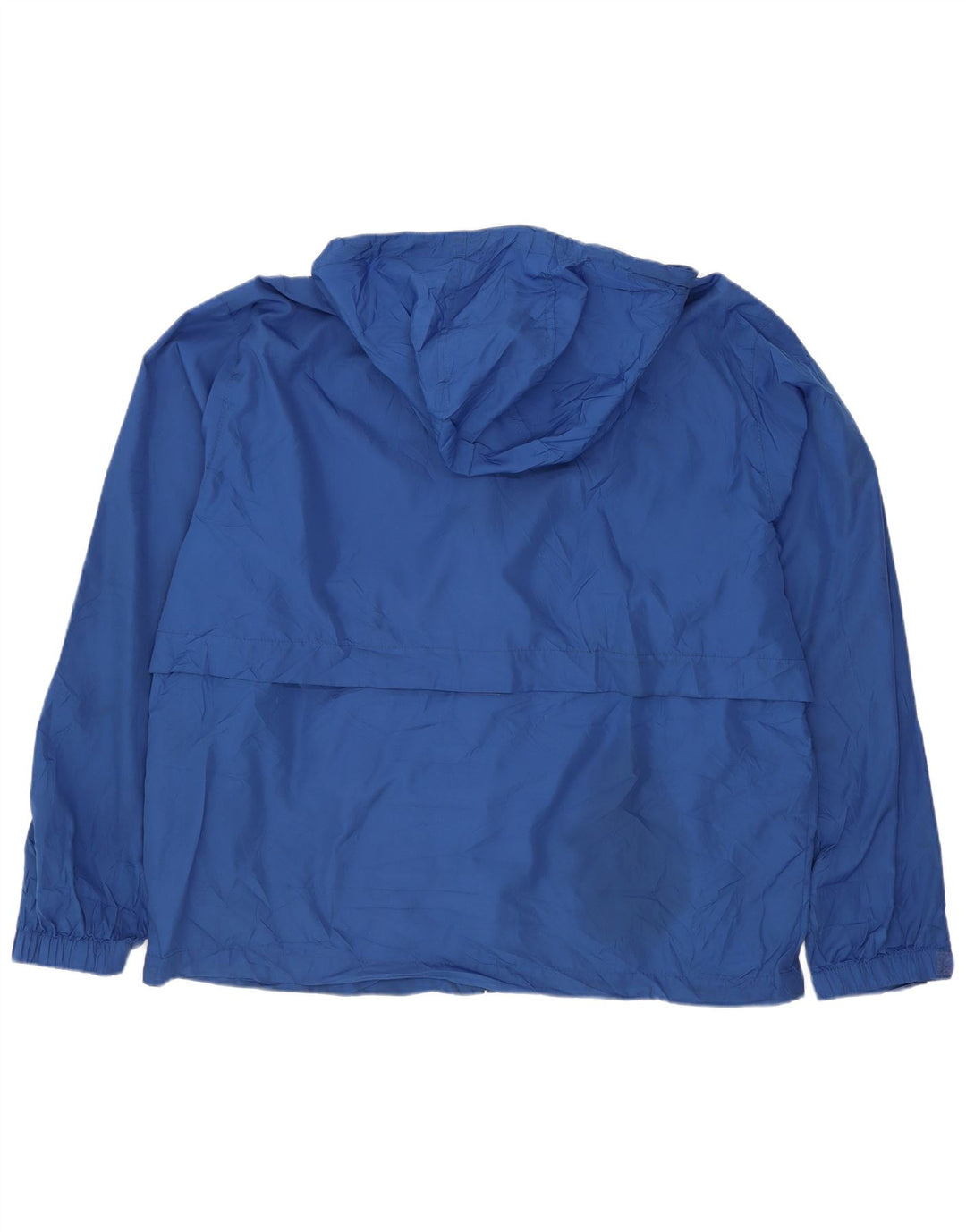 Jaqueta de chuva masculina Eddie Bauer com capuz Reino Unido 38 poliéster azul médio