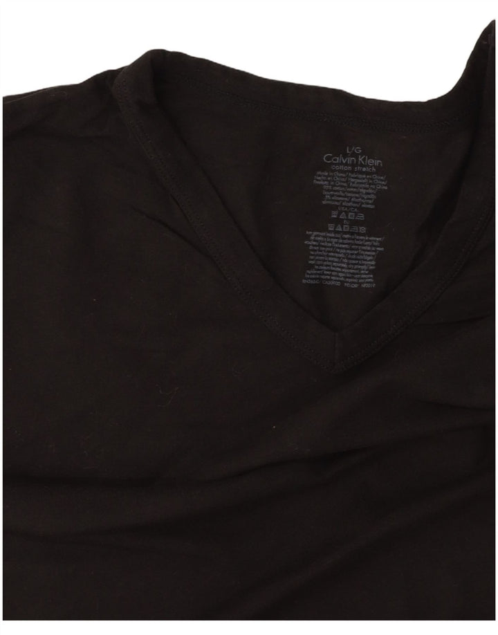 Camiseta masculina CALVIN KLEIN grande algodão preto