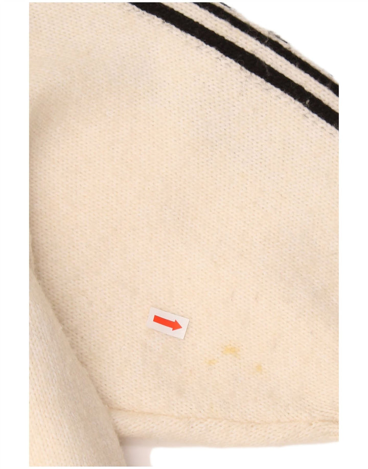 Suéter feminino PRINGLE com estampa oversized UK 10 pequeno off white