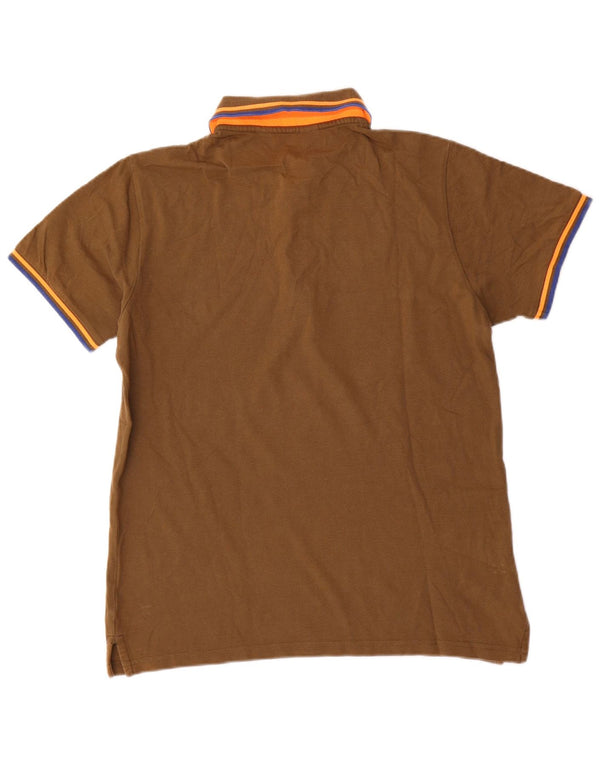 Camisa polo masculina Kappa grande cáqui