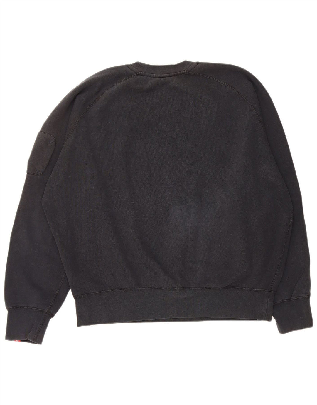 NIKE Womens Oversized Sweatshirt Jumper UK 16 Grande Azul Marinho Algodão
