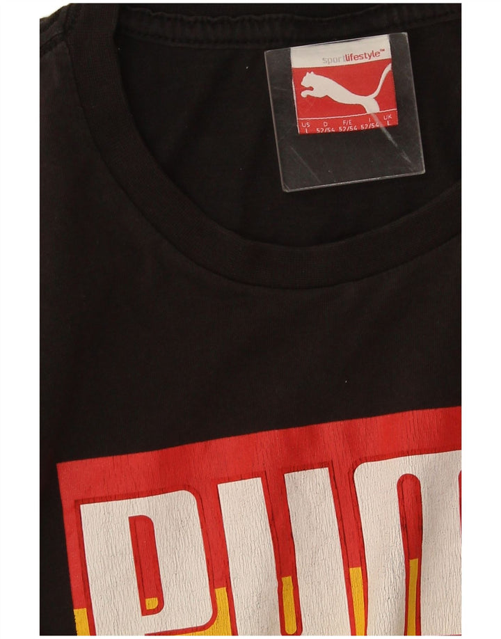 Puma Camiseta Masculina Graphic Top Grande Preto