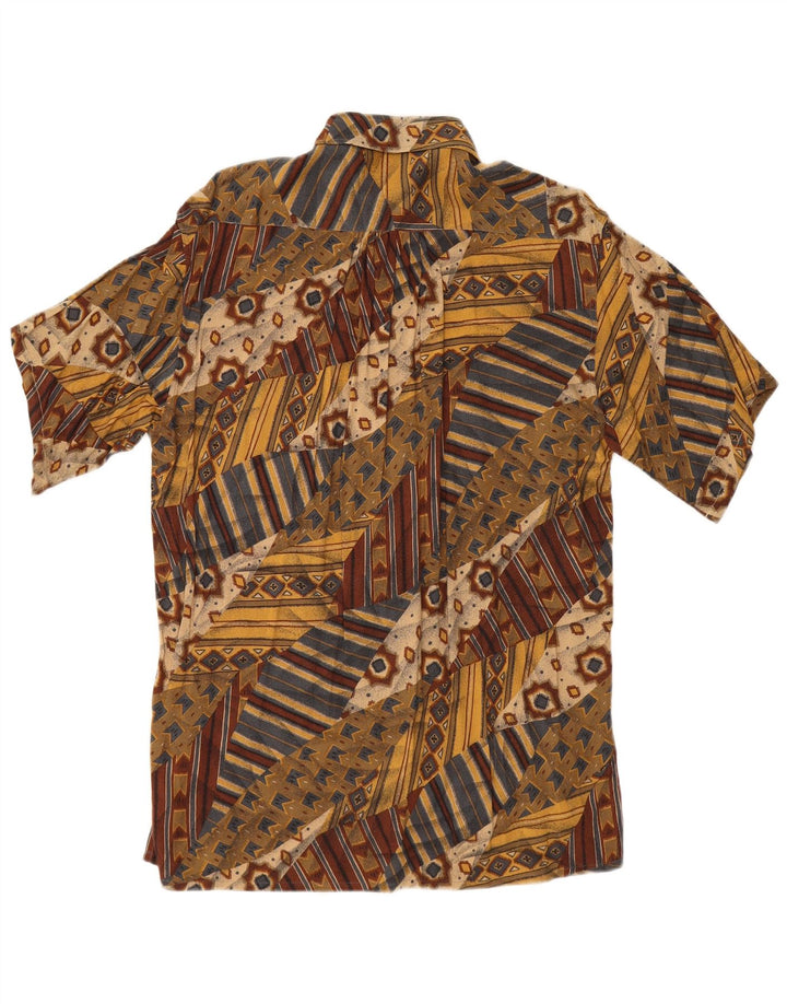 Camisa masculina de manga curta NANI BON tamanho 39 médio multicolorido geométrico