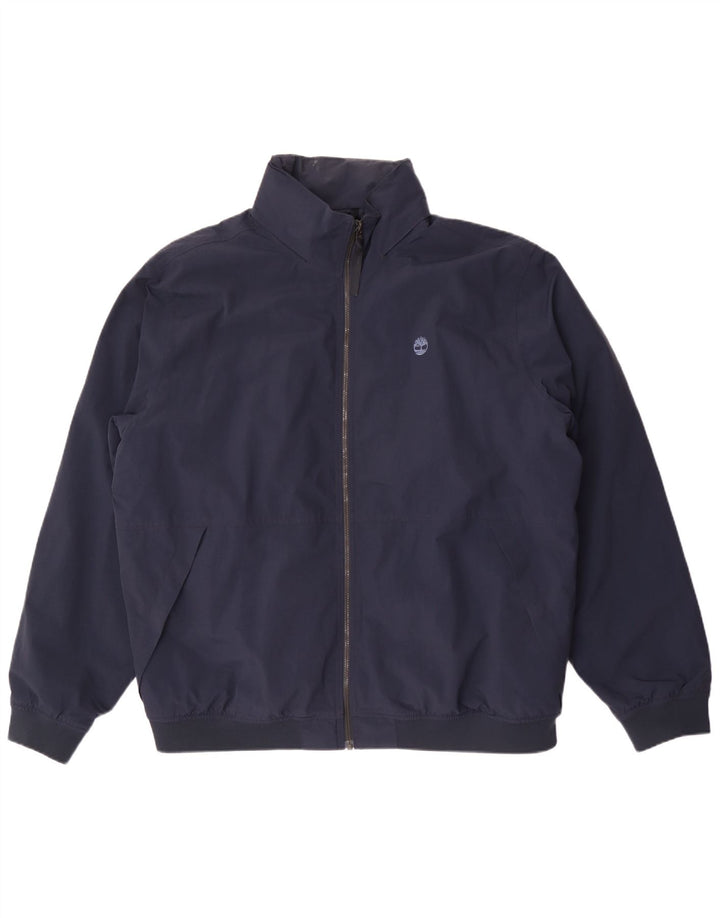 Jaqueta bomber masculina Timberland com capuz UK 44 2XL azul marinho