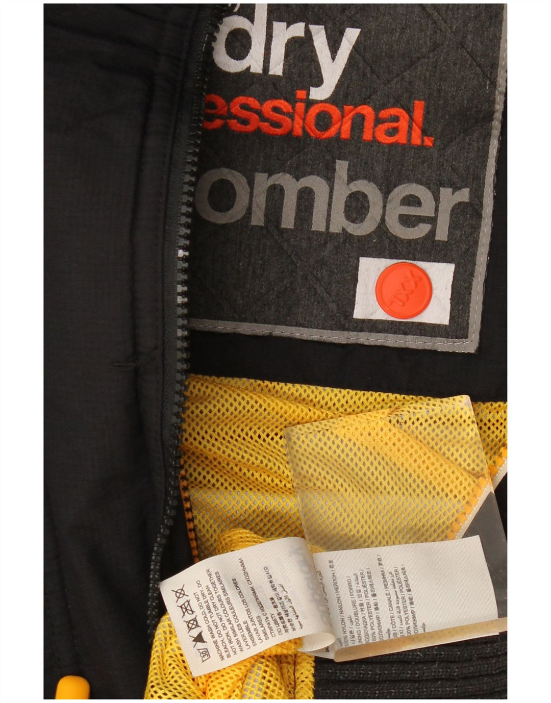 Jaqueta bomber com capuz feminina Superdry Windbomber UK 20 2XL poliéster preto