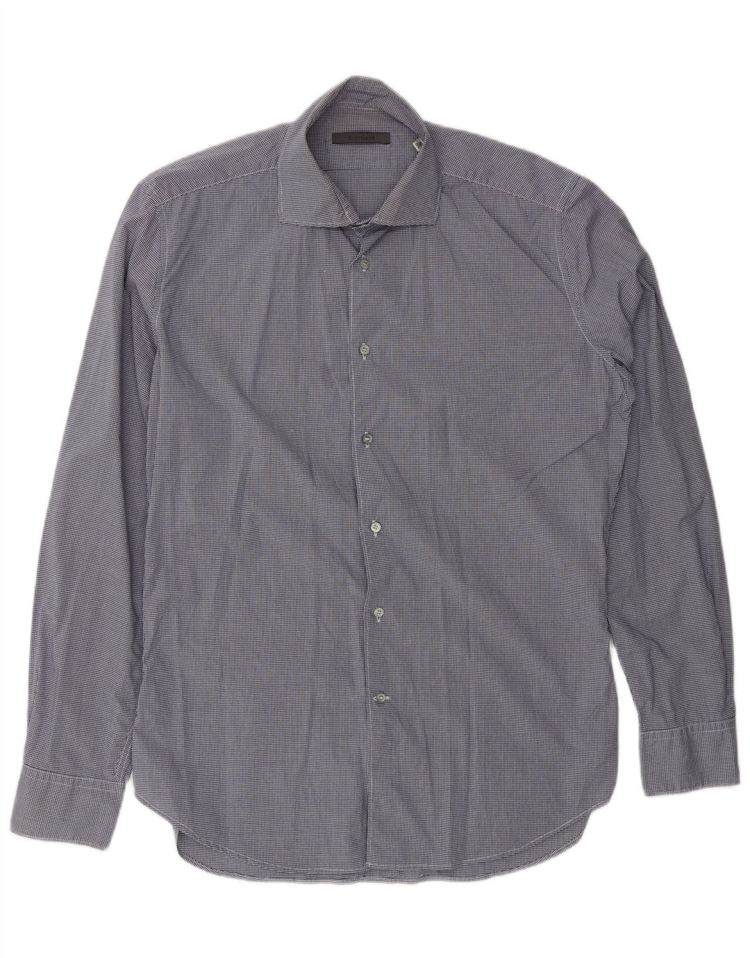 Camisa masculina SIVIGLIA tamanho 40 15 3/4 médio azul marinho guingão