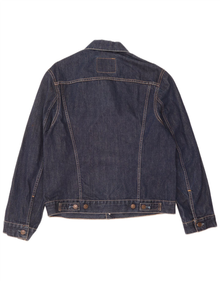 Jaqueta jeans masculina Levi's UK 38 algodão azul marinho médio