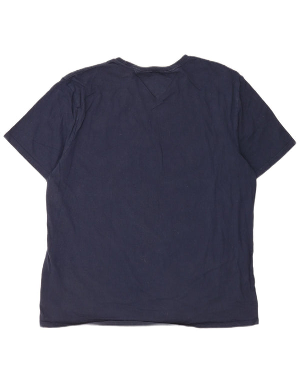 Tommy Hilfiger Mens Graphic T-Shirt Top XL Navy Blue Cotton