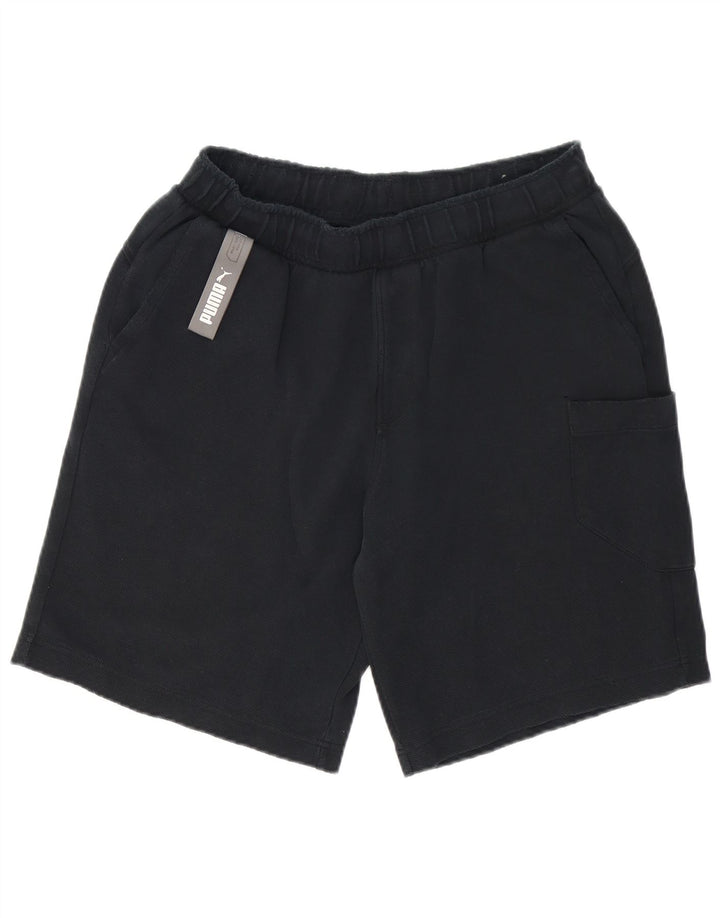 Shorts esportivos gráficos masculinos PUMA grandes pretos