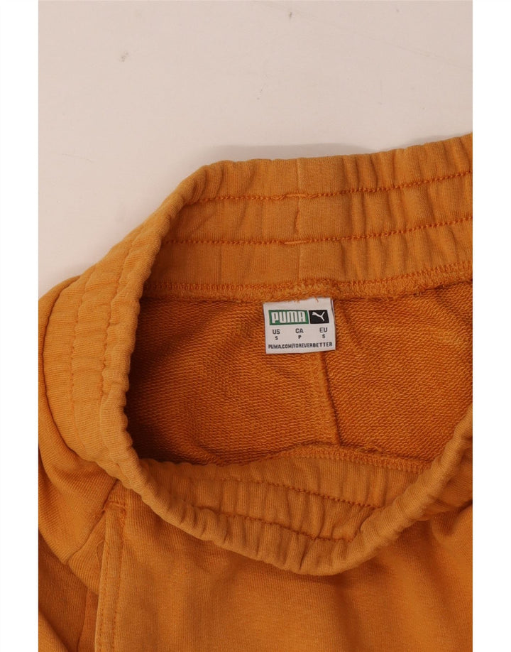 Shorts esportivos femininos PUMA UK 8 pequeno laranja