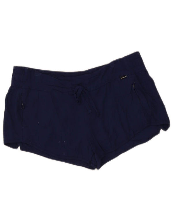 Shorts esportivos femininos Hurley UK 14 médio azul marinho rayon