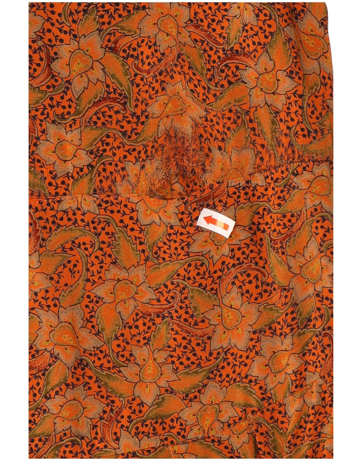 Vestido maxi feminino Gianfrediani IT44 médio laranja floral