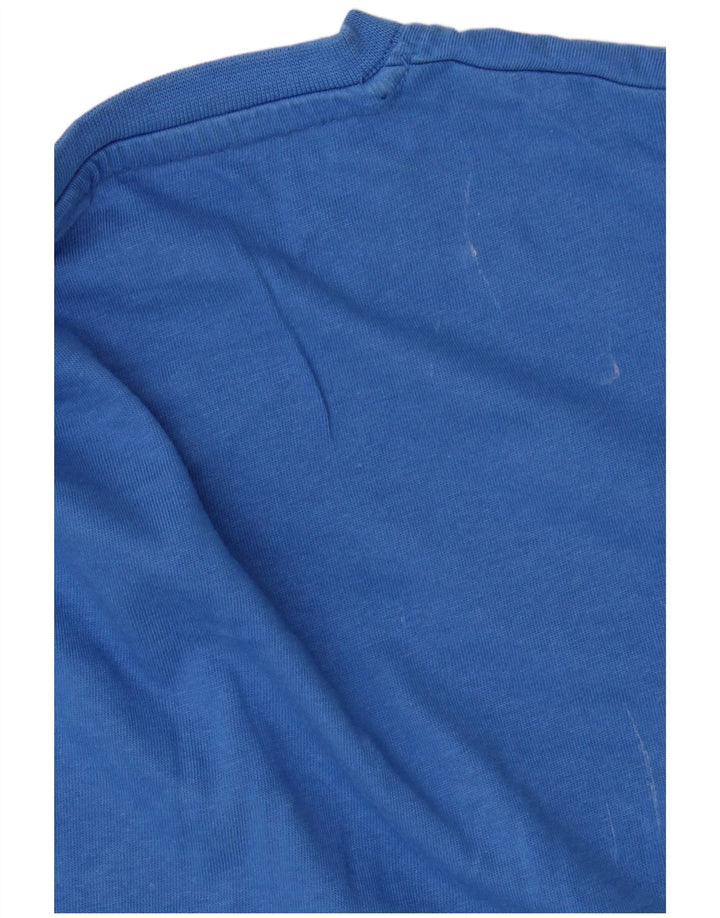 Camiseta masculina Ellesse Top médio azul marinho algodão colorblock