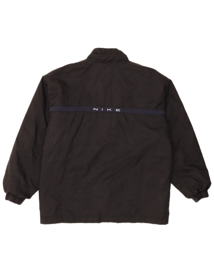 Jaqueta corta-vento Nike Boys Graphic 12-13 anos grande preto nylon