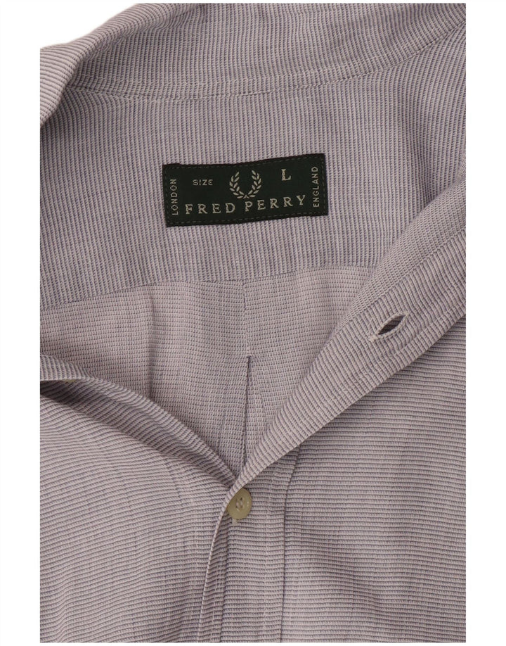 Camisa masculina Fred Perry grande cinza
