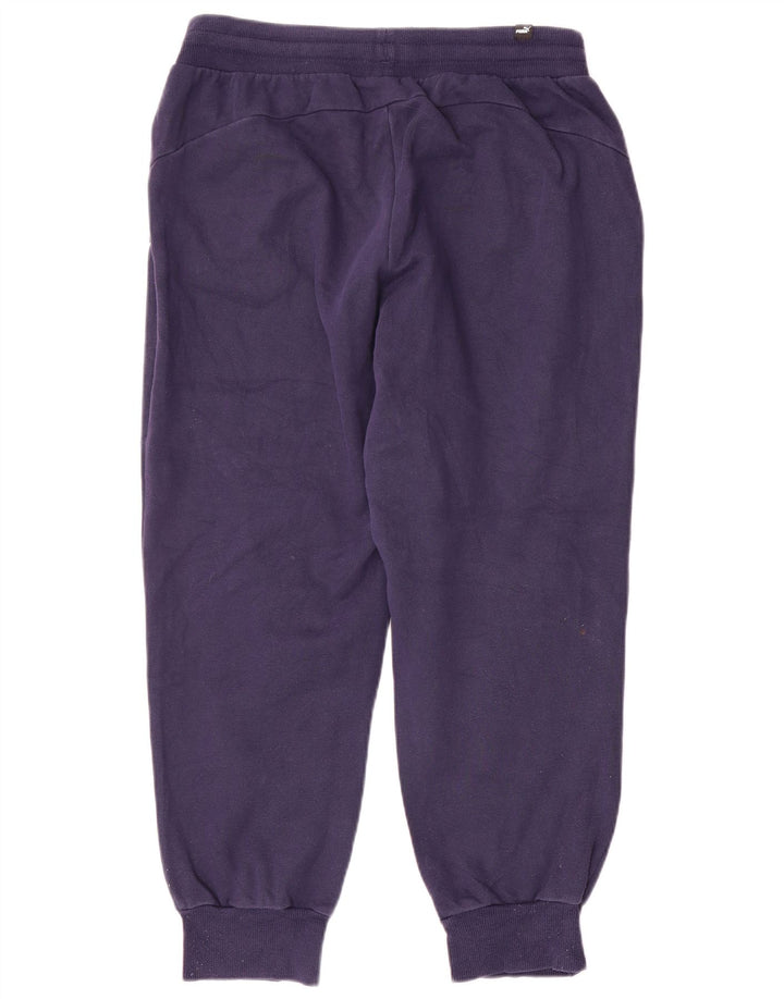 Calça de treino masculina Puma Joggers médio azul marinho algodão