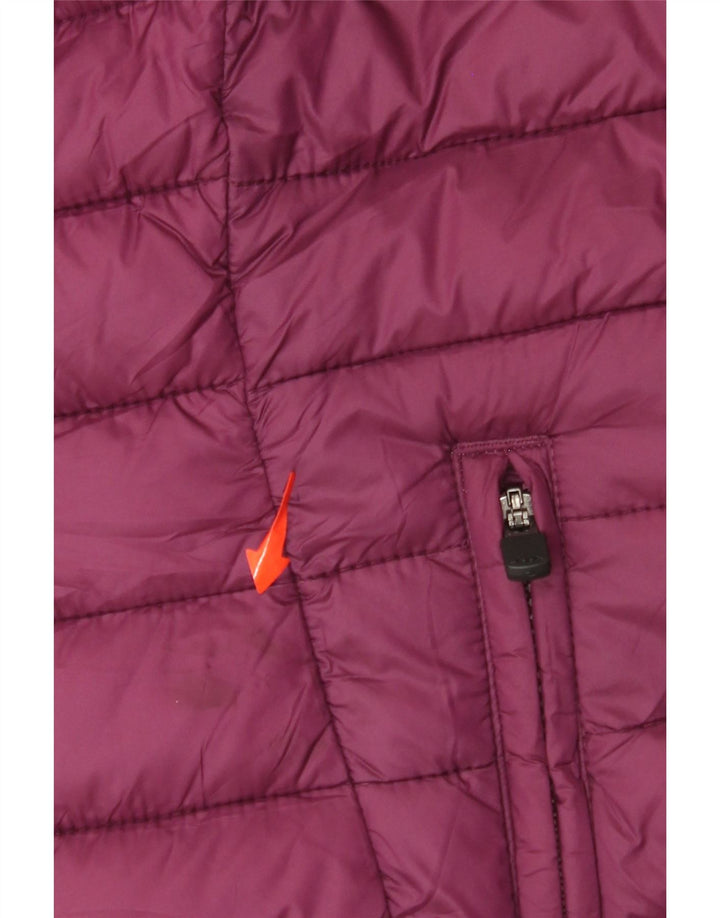 Jaqueta acolchoada feminina KAPPA UK 16 grande roxo nylon