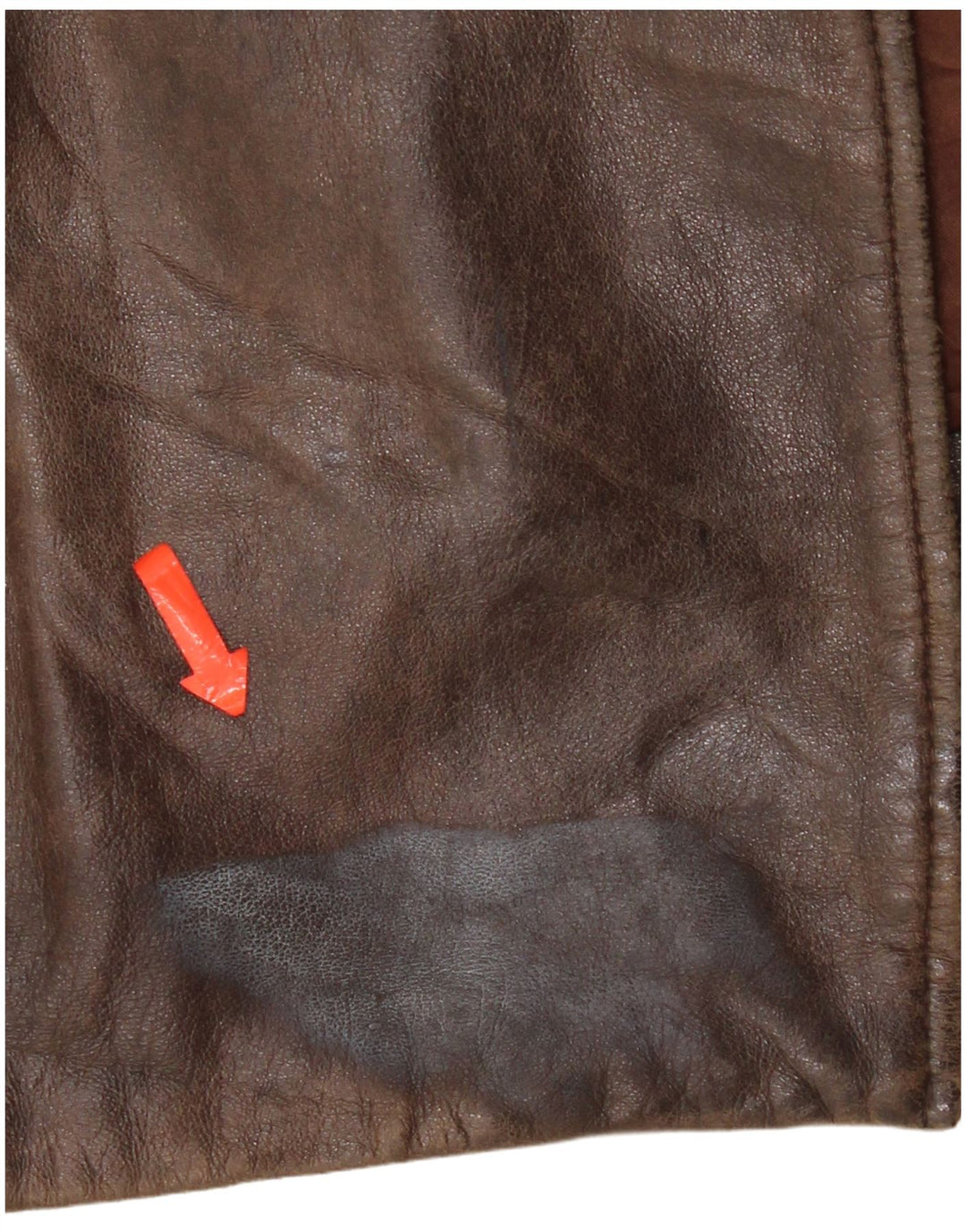 Jaqueta de couro masculina vintage UK 42 XL couro marrom