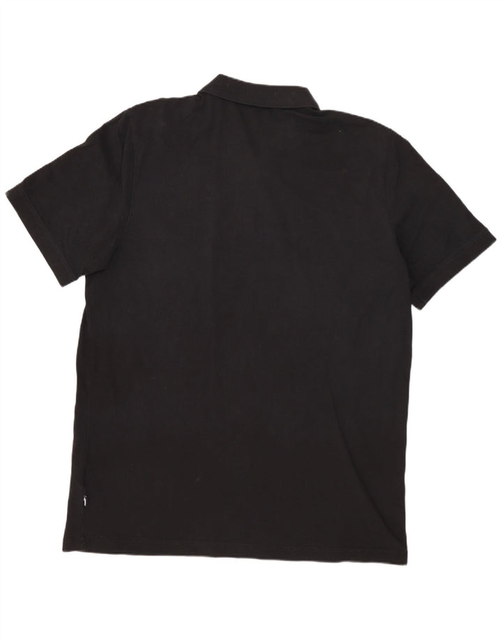 Camisa polo masculina PUMA grande algodão preto