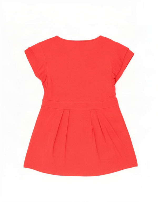 Blusa feminina Liu Jo UK 14 grande viscose vermelha