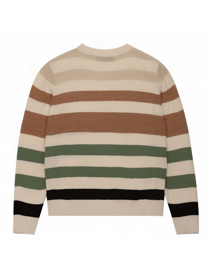 Suéter feminino Marks & Spencer com decote em V Reino Unido 16 grande multicolorido