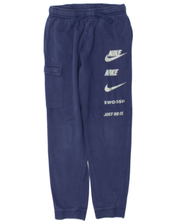 Calça de treino Nike Boys Graphic Joggers 13-14 anos XL azul marinho