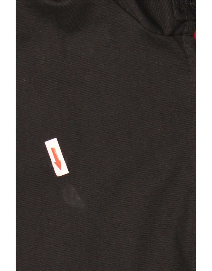 Jaqueta bomber masculina vintage UK 40 poliéster preto grande