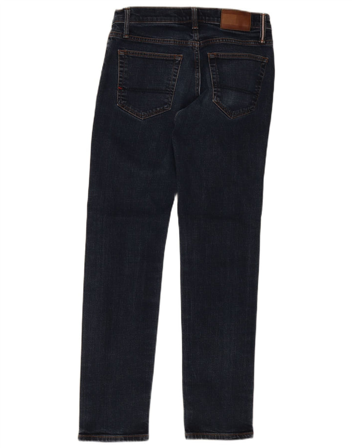 Tommy Hilfiger Masculino Slim Jeans W30 L32 Azul Algodão
