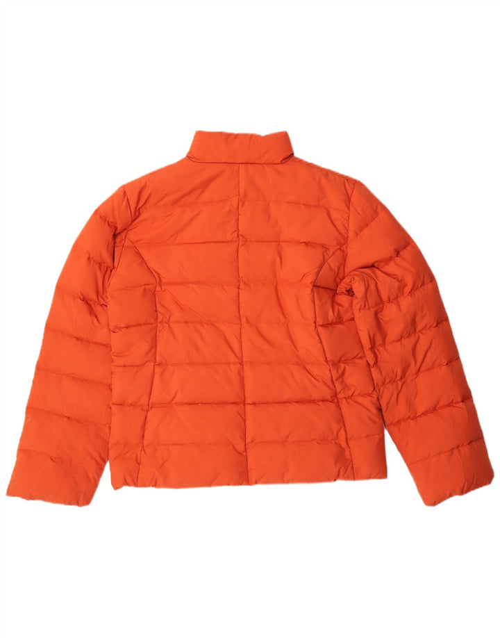 Jaqueta acolchoada feminina vintage UK 14 vermelho médio