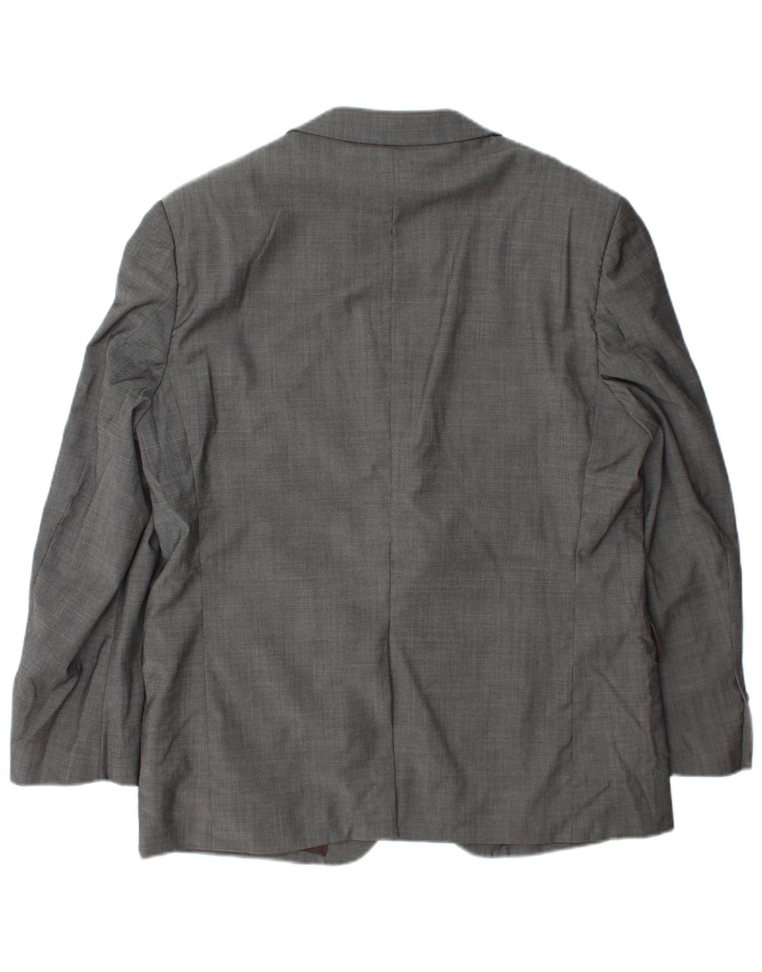 Jaqueta blazer masculina de 3 botões Marks & Spencer Reino Unido 42 grande lã cinza